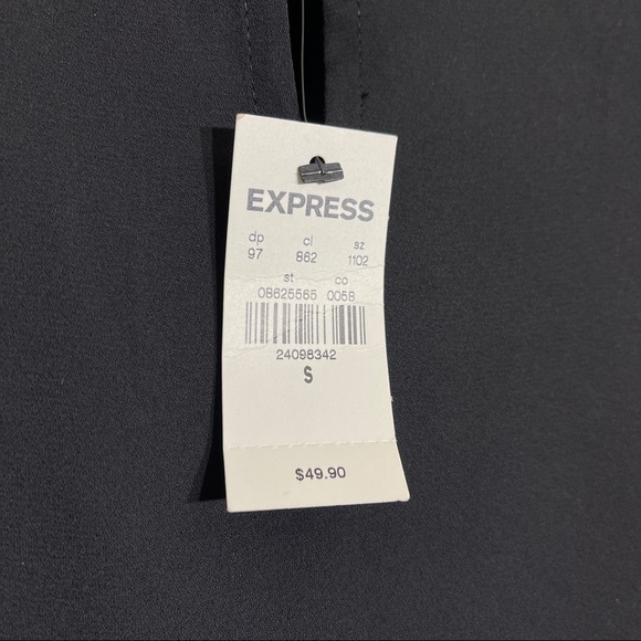 NWT Express Black Lace Shoulder Top - Picture 5 of 7